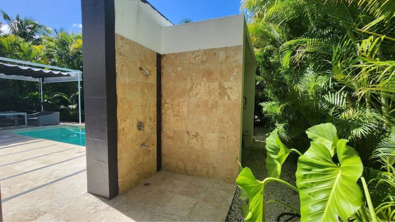 Interior of the three-bedroom Punta Cana villa