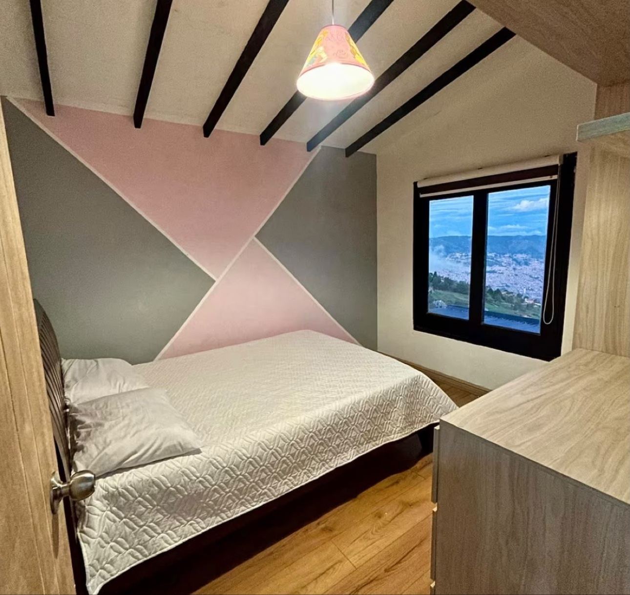 Bedroom with a view of Medellín