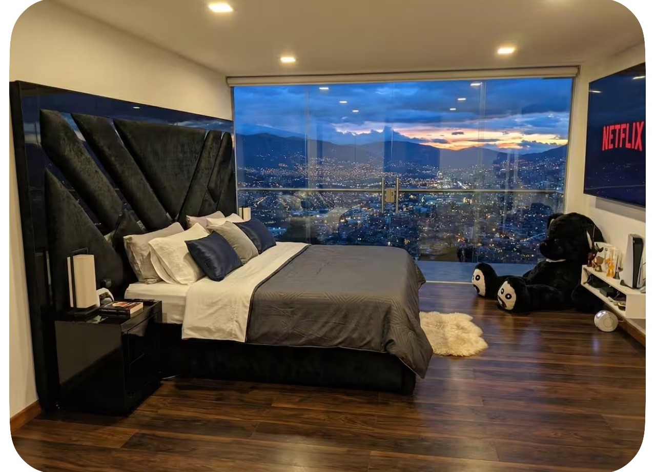 Colombia seven-bedroom glass villa with city views, gallery photo 5
