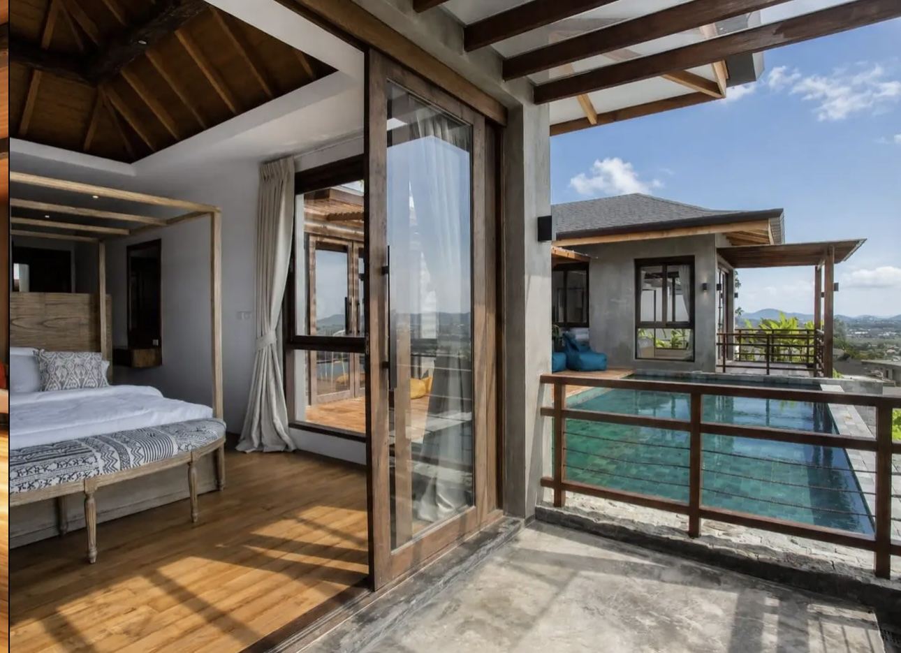 Thailand villa exterior and pool