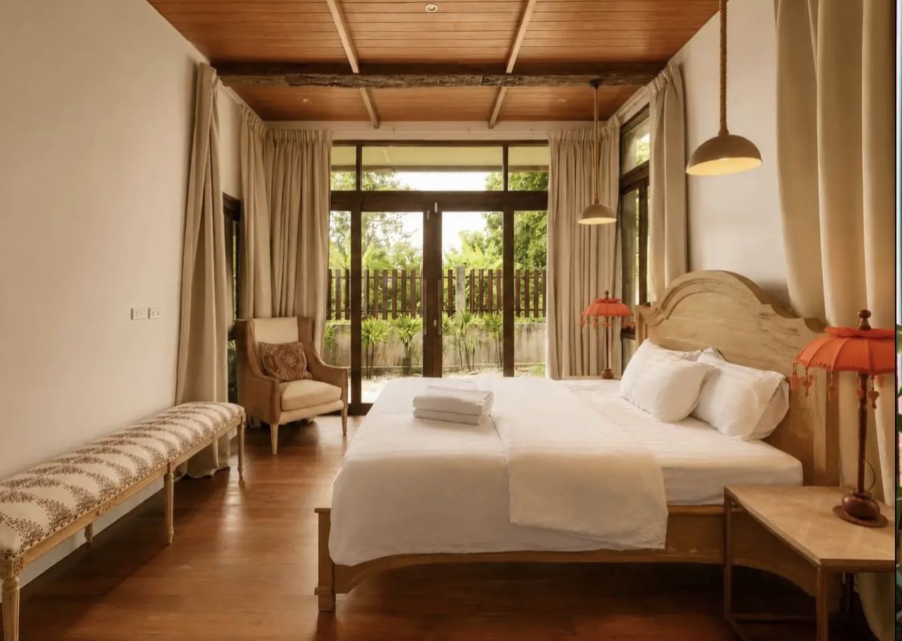 Bedroom in the Thailand villa