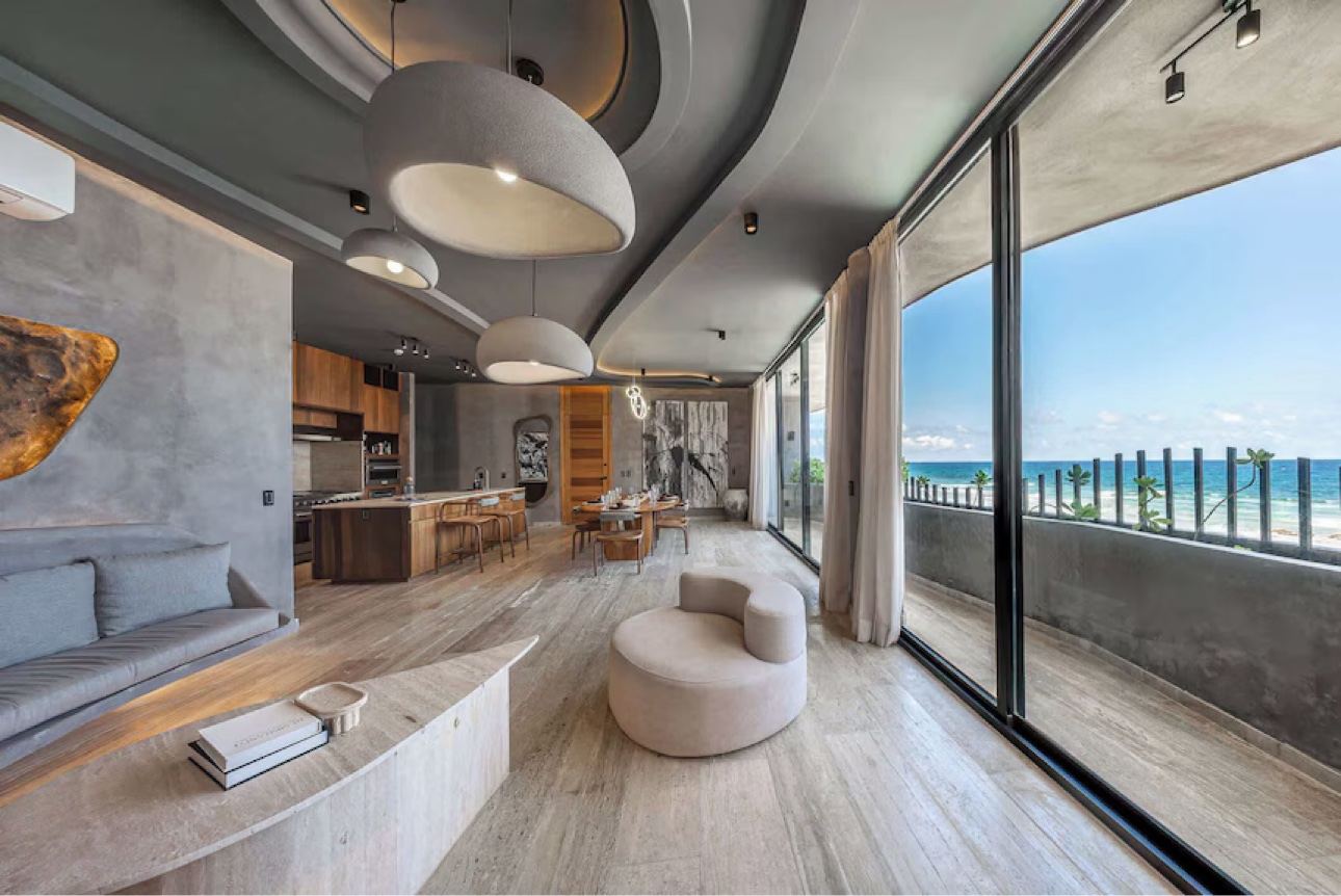 Bathroom in the Tulum beachfront condo